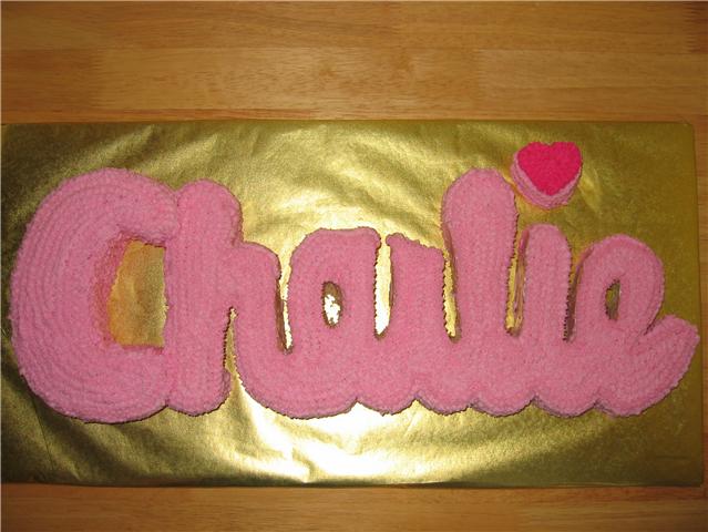 Charlie Name Cake