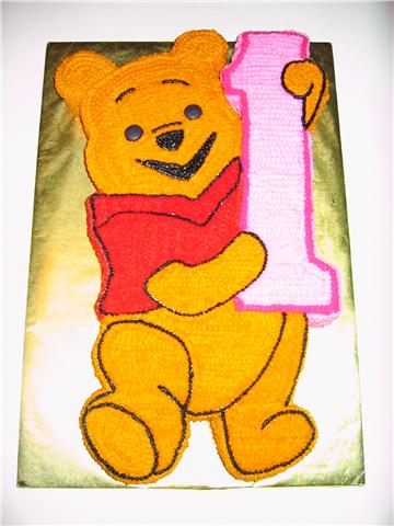 Pooh 1st Birthday Cake