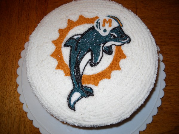 Miami Dolphins Team Cake